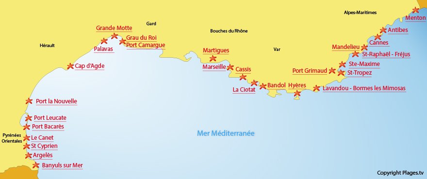 carte-des-plages-du-sud