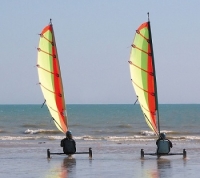 Le char à voile pas seulement sur la côte Atlantique