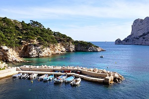 The sea beds of southern France