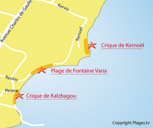 Crique de Kalzbagou sur l'île d'Arz