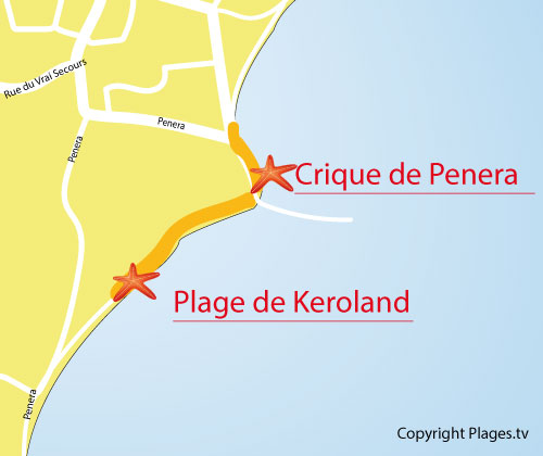 Crique de Penera sur l'île d'Arz