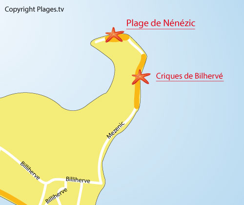 Criques de Bilhervé sur l'île d'Arz