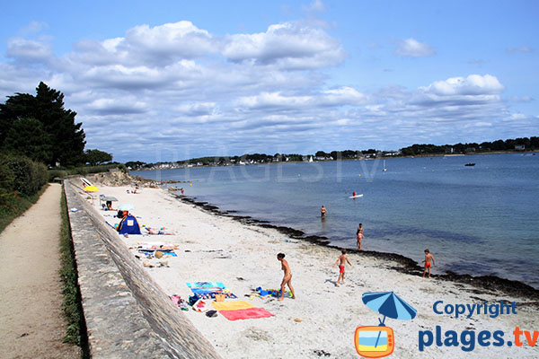 Longue plage de sable fin