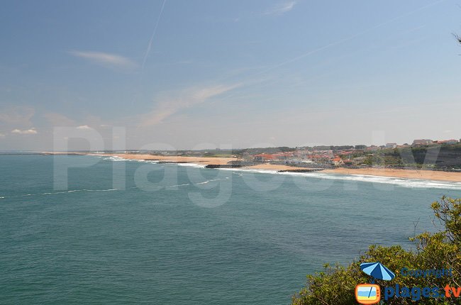 Anglet vue depuis la mer