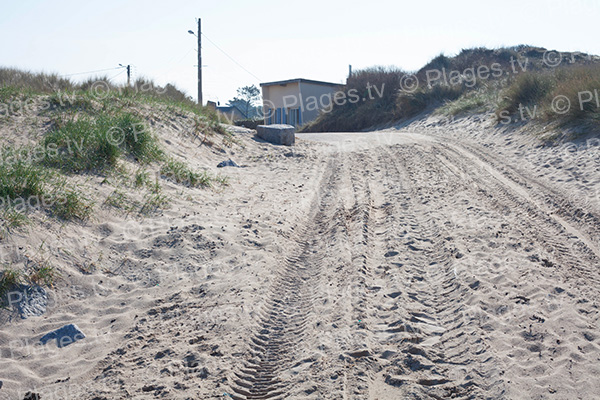 entrée de la plage anneville nord