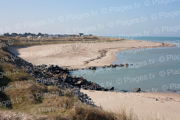 Extrémité de la plage d'Anneville nord