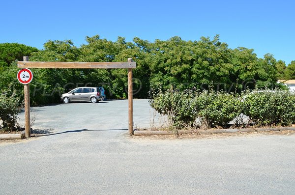 Parking de l'anse du Fourneau sur l'ile de Ré