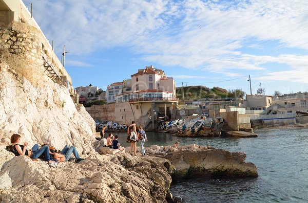 Rocks in the calanque of Malmousque - Marseille - France