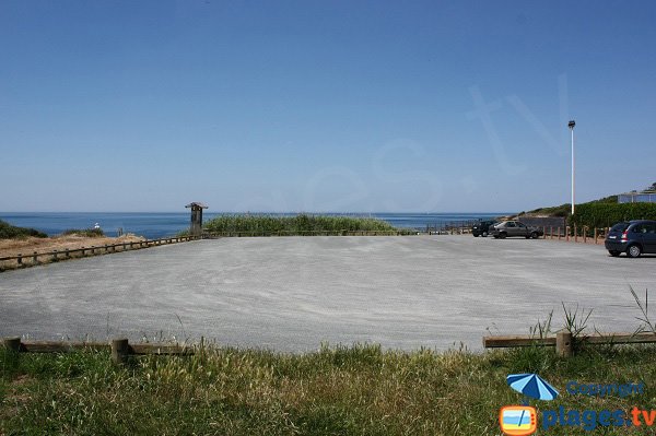 Parking de l'anse de la Mine à Talmont