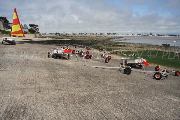 Nautical center of Toulin beach near La Baule