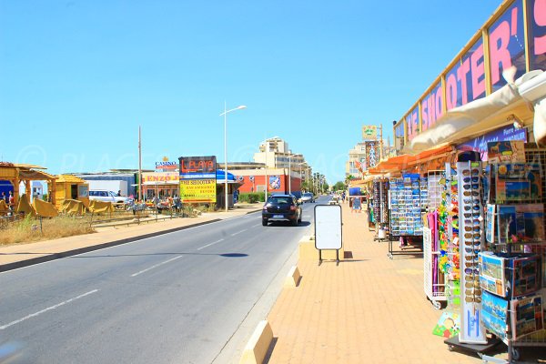 Avenue des Elysées à Valras-Plage