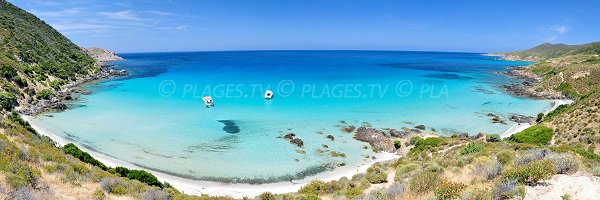 Creek in Acciolu bay in Corsica