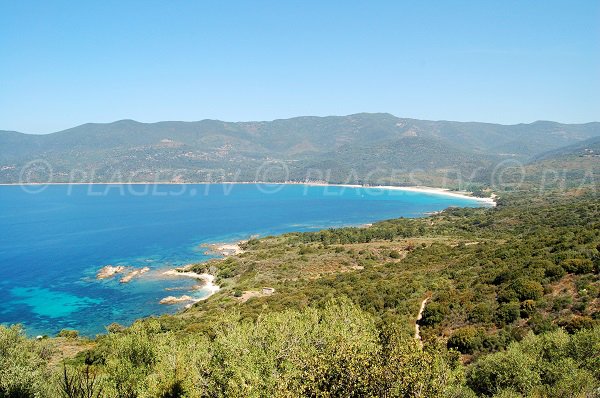 Photo de la baie de Cupabia à proximité de Porto Pollo (Corse du Sud)