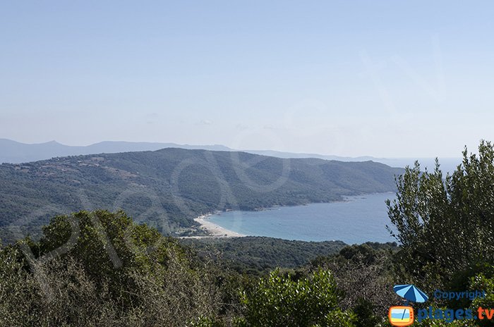 Baie de Cupabia en venant d'Ajaccio