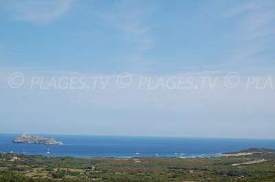 Barcaggio dans le Cap Corse vue depuis Ersa