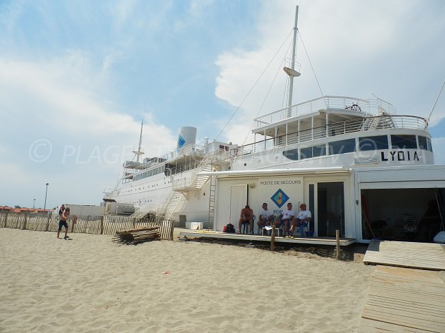 Beach in Port Barcarès with the Lydia