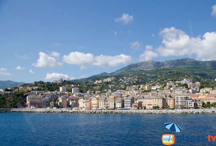 Bastia from the sea - Corsica