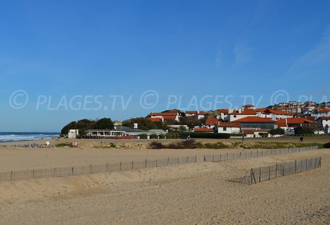 Bidart and its main beach - France