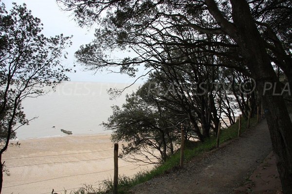 Sand beach in Bonne Anse in Saint Nazaire