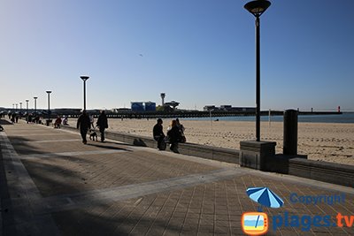 Spiaggia a Boulogne sur Mer in Francia