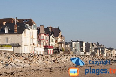 Seaside resort of Coutainville in France