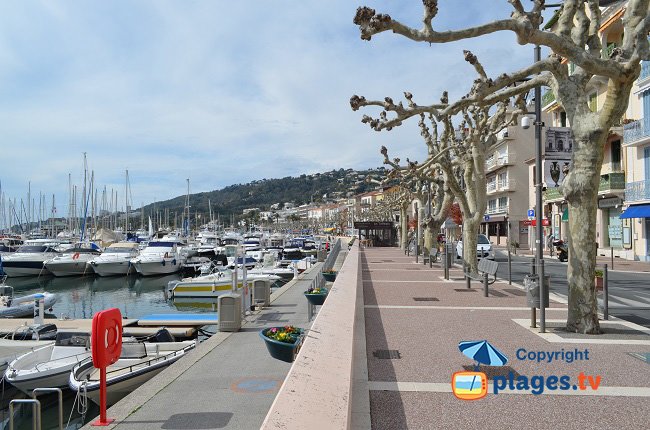 Centre de Golfe Juan au dessus du Port