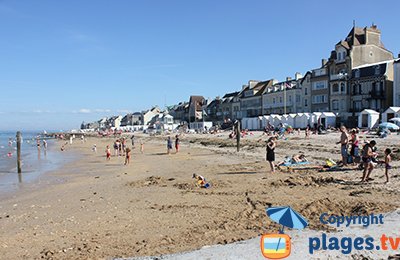 Beachfront of St Aubin sur Mer (Normandy)