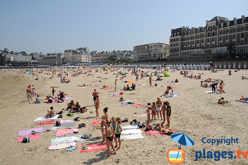 Bretagne - Dinard la plage de l'écluse