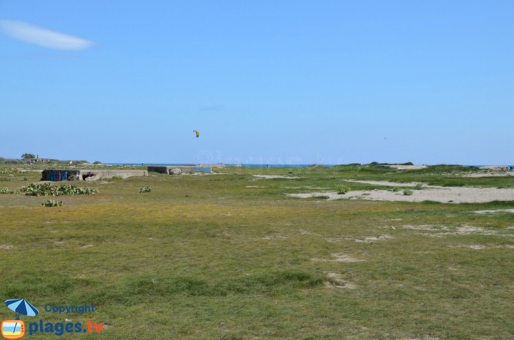 Bunkers sur la plage de Torreilles