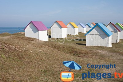 Huts in Gouville sur Mer