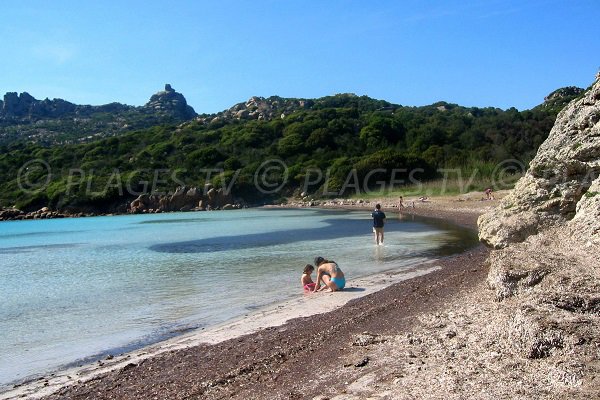 Paraguano beach in Bonifacio in Corsica