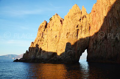 Calanque of Piana in Corsica