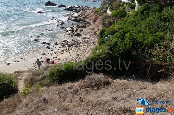 Accesso spiaggia della Calanque