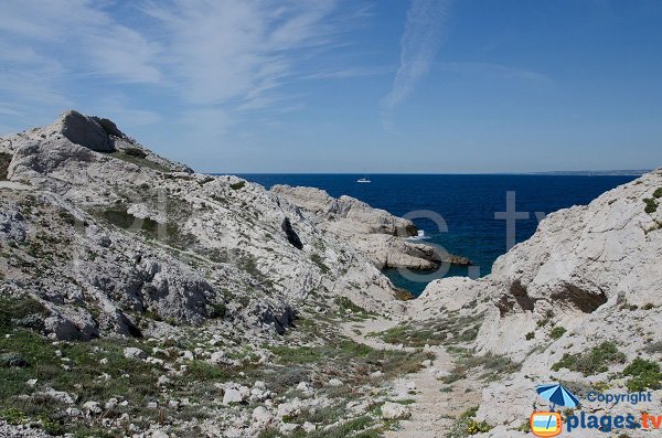 Photo of Barco Espessado calanque in island of Frioul 