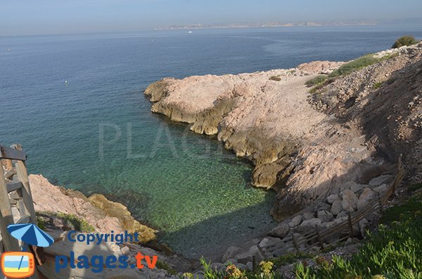 Photo de la calanque Blanche à Marseille