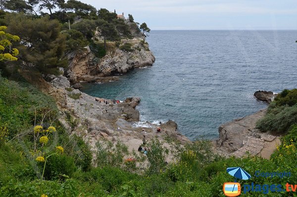 Photo de la calanque du Cap Brun à Toulon