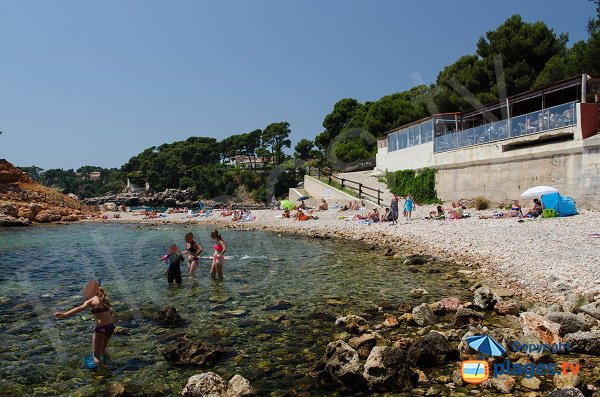 Overview of the calanque of Capelan in Bandol - France