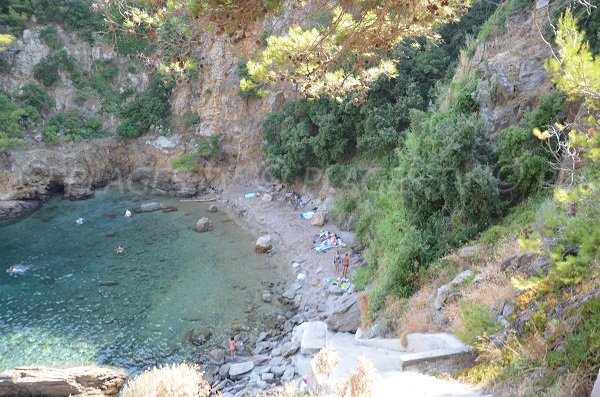 Cron calanque in Cavalaire sur Mer in France