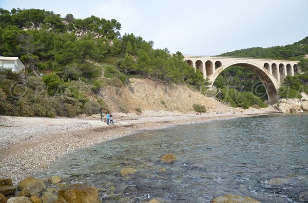 Plage dans la calanque des Eaux Salées (Côte Bleue)