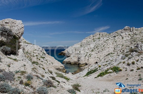 Calanque de l'Escondelle à Frioul