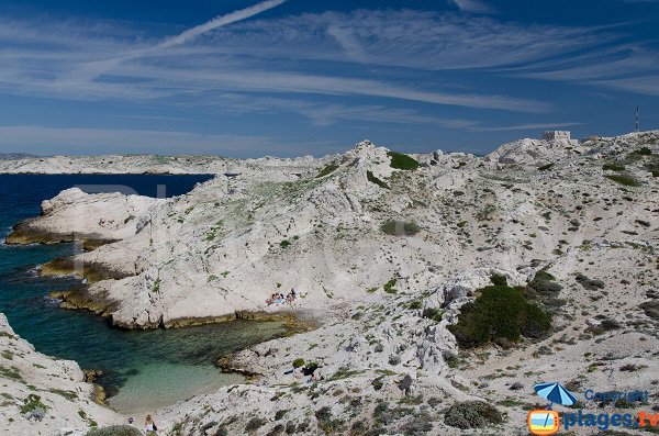 Photo de la calanque de Flancadou à Frioul