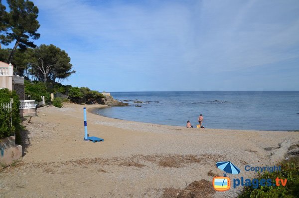 Four à Chaux beach in Saint Aygulf in France