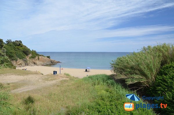 Grand Boucharel beach in Saint Aygulf in France