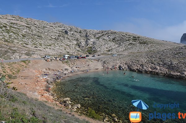 Photo de la calanque de la Maronaise à Marseille