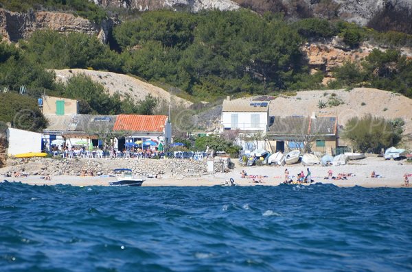 Plage de la calanque de Marseilleveyre