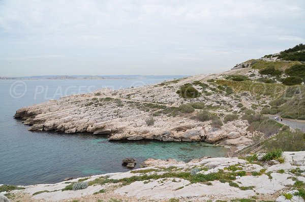 Environment  of Calanque du Mauvais Pas in Marseille