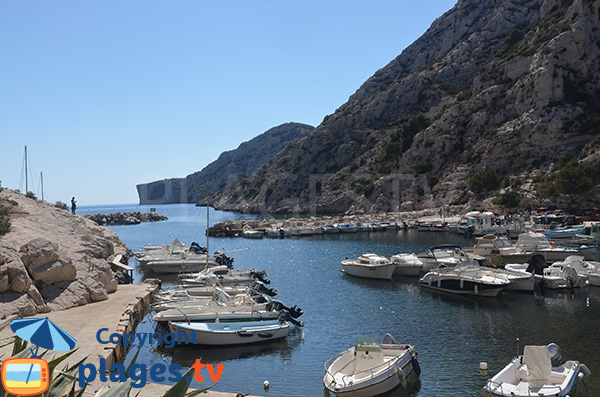 Calanque de Morgiou and cliffs