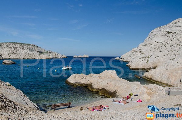 Crique dans la calanque de Morgiret - Frioul