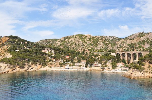 Photo of Petit Mejean cove on the blue coast in France next to Marseille