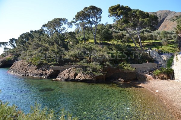 Calanque à côté du parc Mugel à La Ciotat